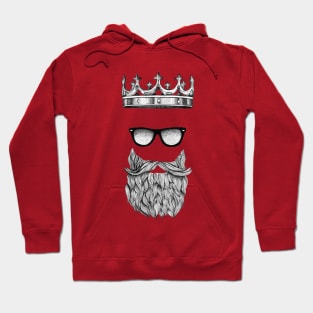 Bearded King - Awesome Tattoo Style Beard T-Shirt Hoodie